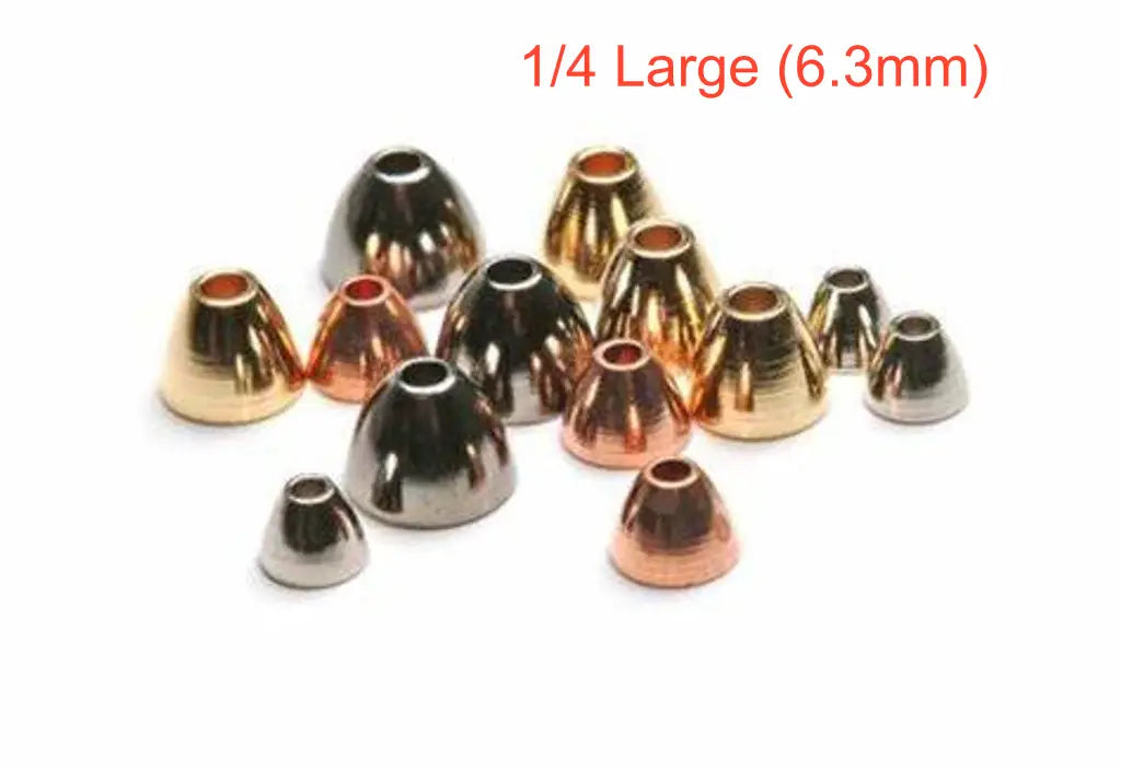 Wapsi Plated Cone Heads 1/4 Large (6.3mm)