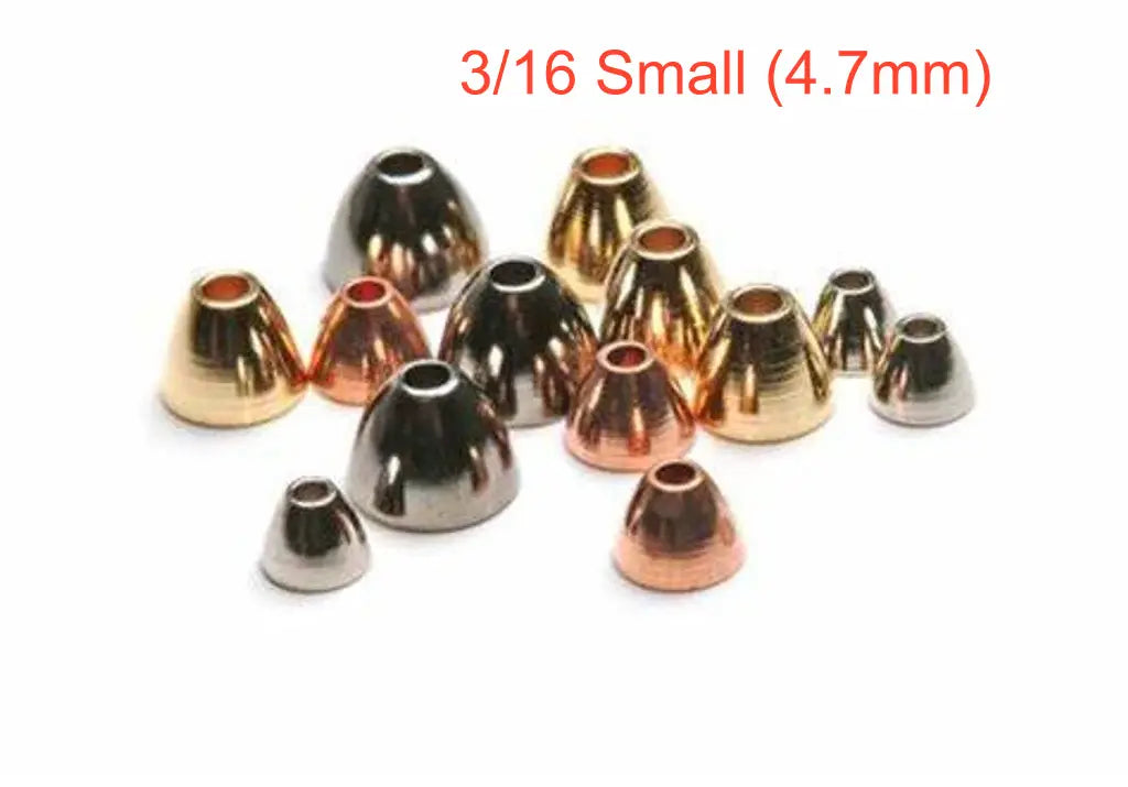 Wapsi Plated Cone Heads 3/16 Small (4.7mm)