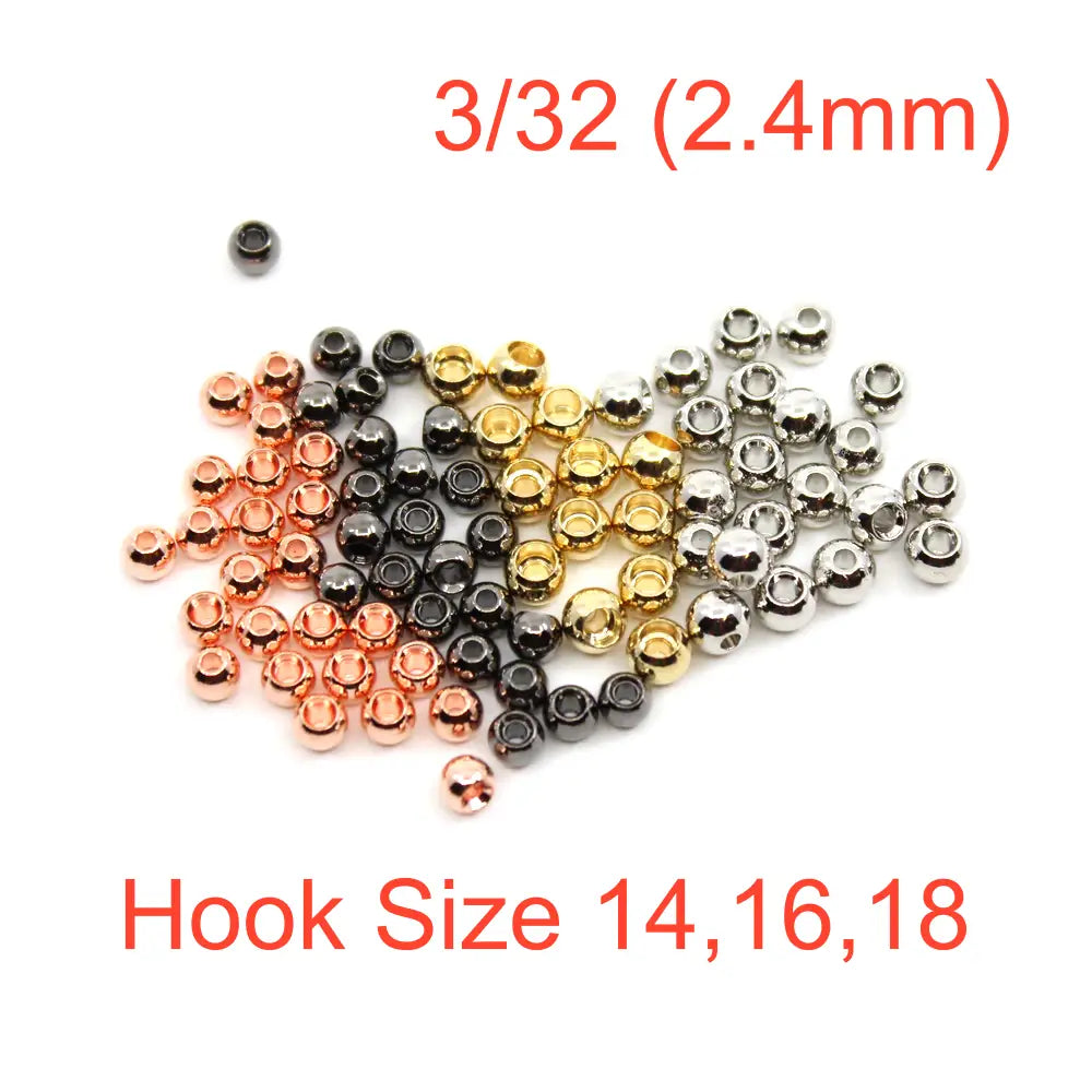 Wapsi Plated Cyclops Beads 3/32 (2.4mm)