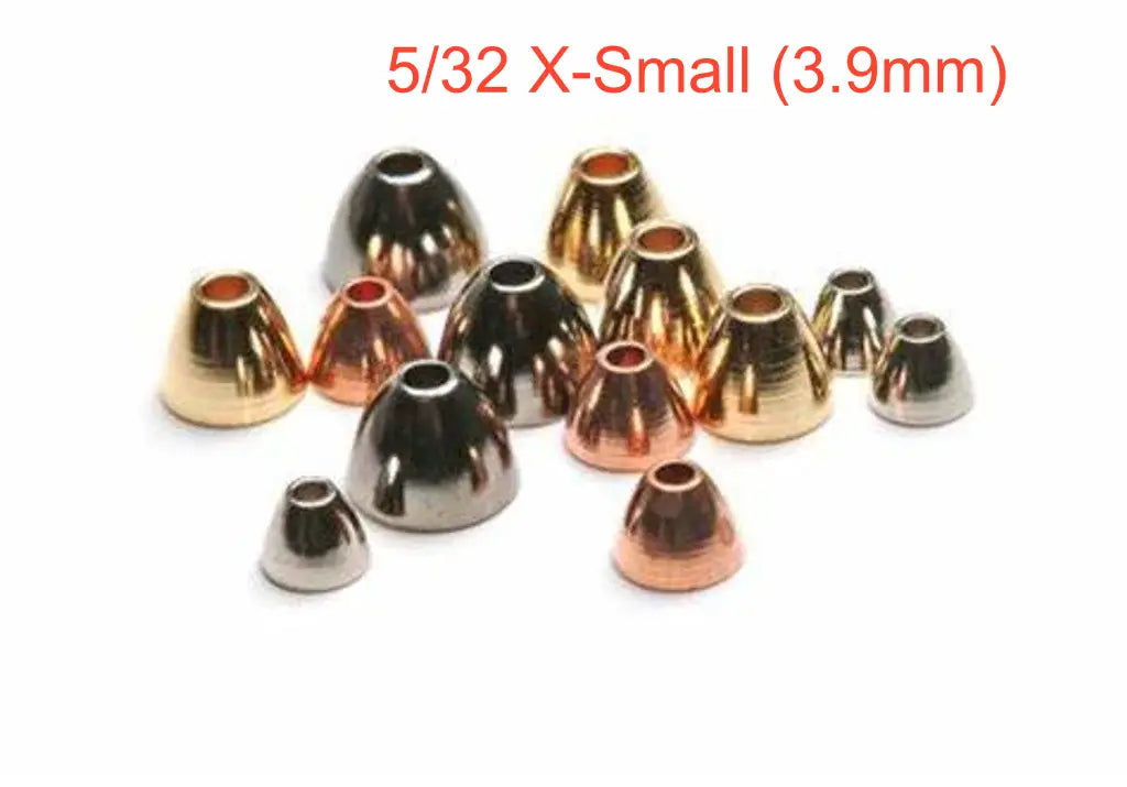 Wapsi Plated Cone Heads 5/32 X-Small (3.9mm)