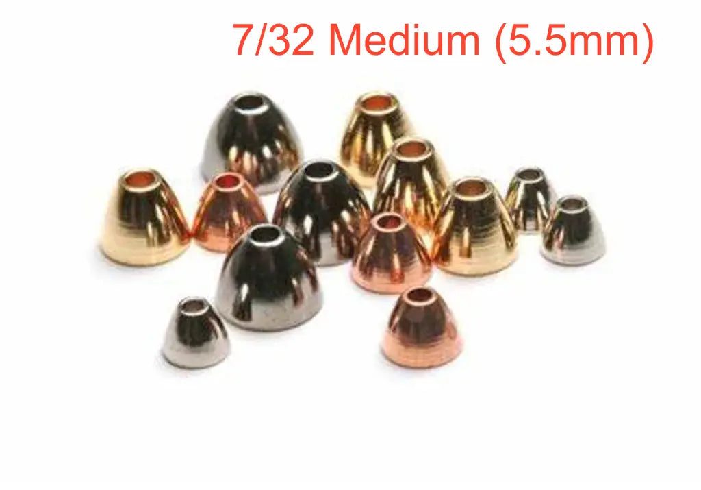Wapsi Plated Cone Heads 7/32 Medium (5.5mm)