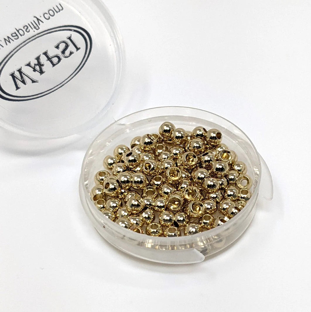 Wapsi Cyclops Beads Gold 5/64 100 Pcs.