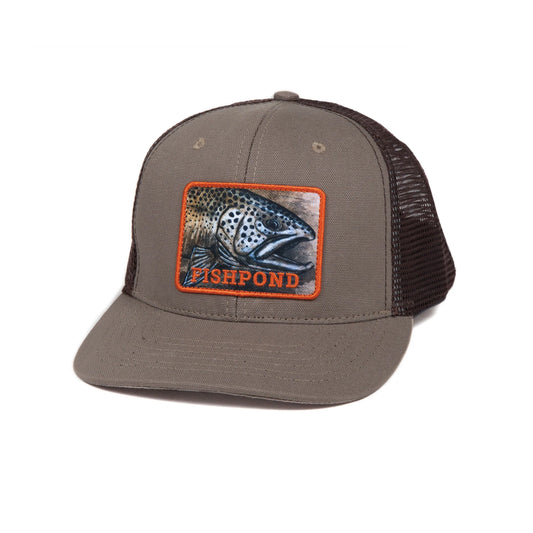 Fishpond Slab Trucker Hat-Sandstone/Brown